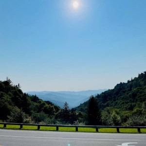 a river running through a fence