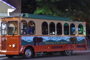 Gatlinburg Trolley for quick way to travel through the city.