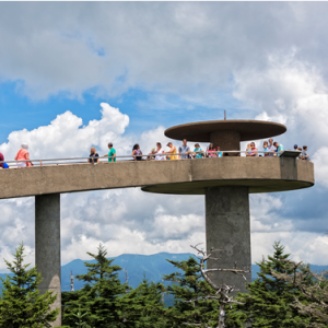 Newfound Gap is one of the guided adventure tours with Smoky Mountains National Park