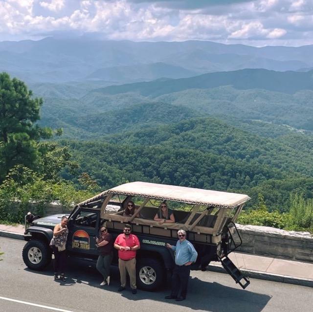 View of the Foothills Parkway in the Great Smoky Mountains National Park.